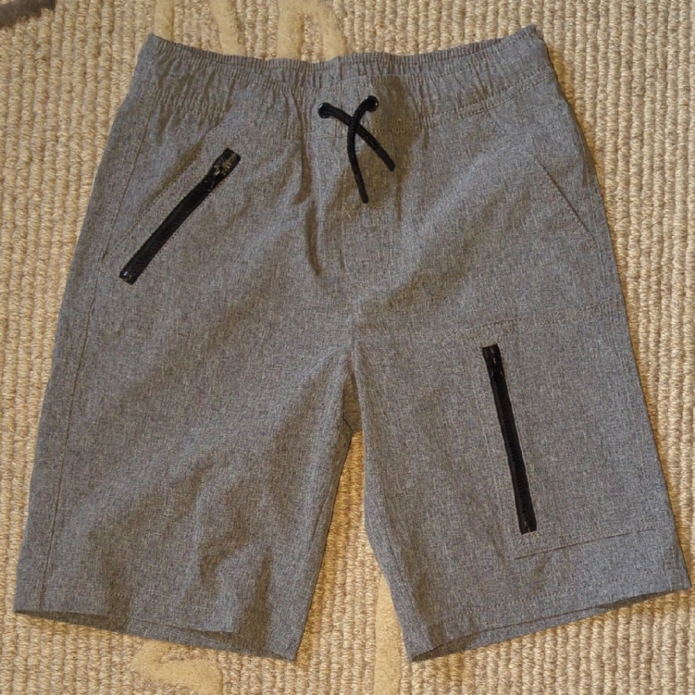 Bundle 4 for $5 sale. Cat & Jack Gray Kids Shorts with Black Zippers